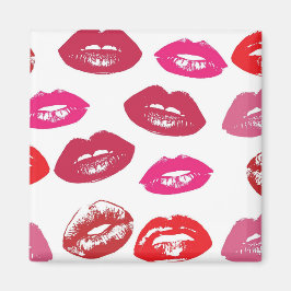 Kissable Läppar (Kissing Läppar, Red & Rosa Lipsti Magnet