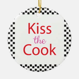 Kissar Cook Julgransprydnad Keramik