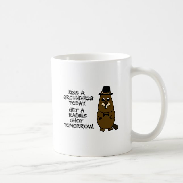 Kissar en grundtråd idag. Skaffa rabies i morgon Kaffemugg (Höger)