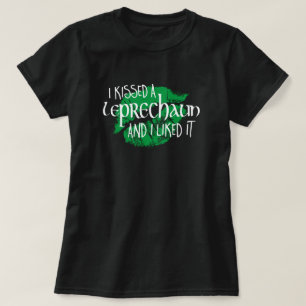 Kissed Leprechaun gillade den konstiga St patrick' Tröja