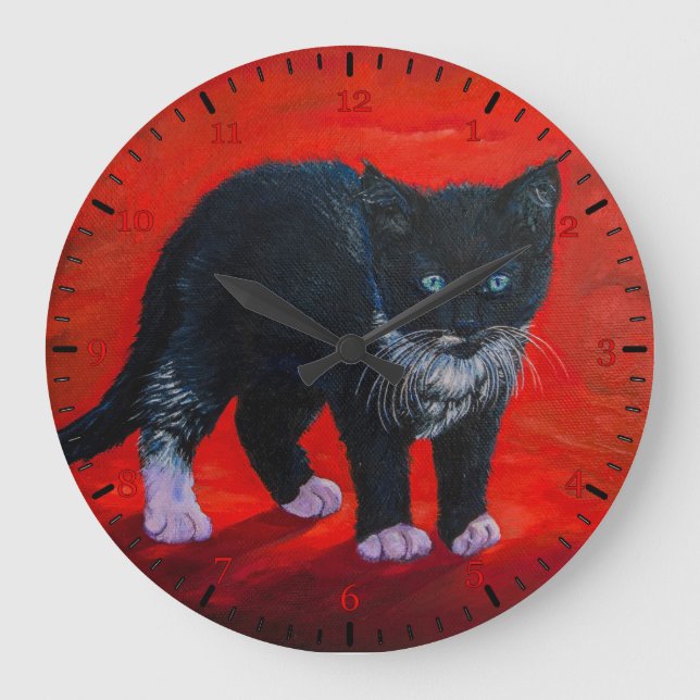 Kissekatt Stor Klocka (Framsida)