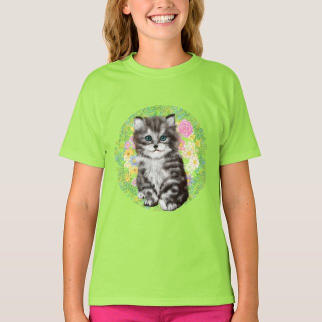 kissekatt t shirt (Framsida)