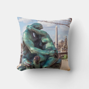 Kissen av Auguste Rodin vid Tuileries i Paris Kudde