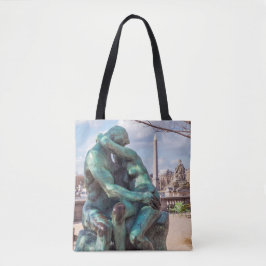 Kissen av Auguste Rodin vid Tuileries i Paris Tygkasse