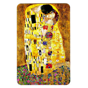 Kissen av Gustav Klimt, bra konst Magnet