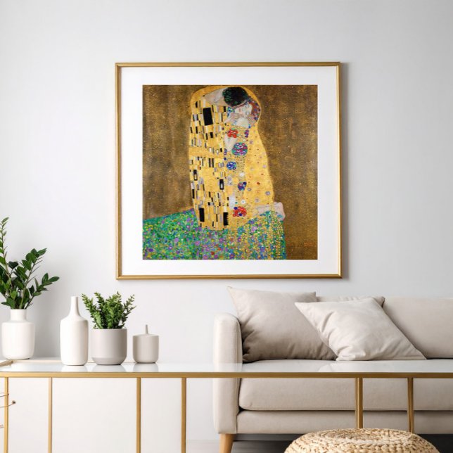 Kissen av Gustav Klimt Fototryck (Skapare uppladdad)