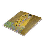 Kissen av Gustav Klimt Kakelplatta<br><div class="desc">Kissen av Gustav Klimt</div>