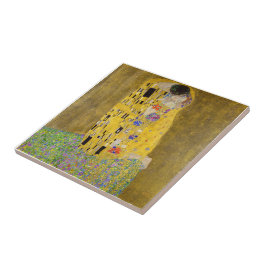Kissen av Gustav Klimt Kakelplatta