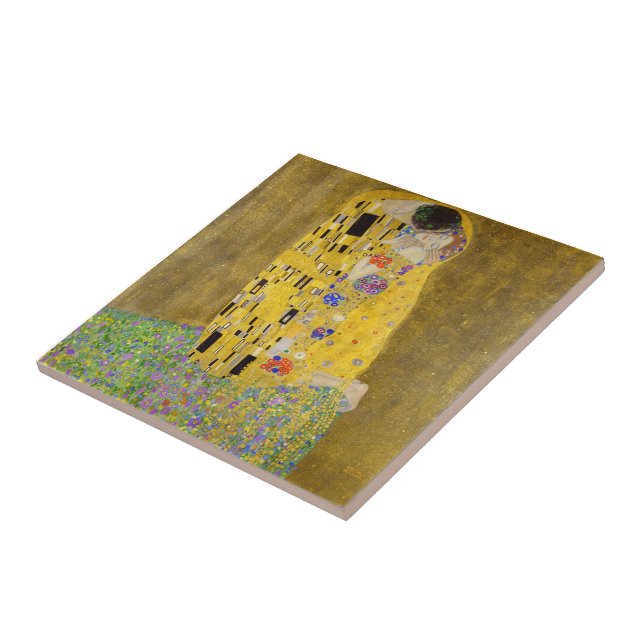 Kissen av Gustav Klimt Kakelplatta (Sidan)
