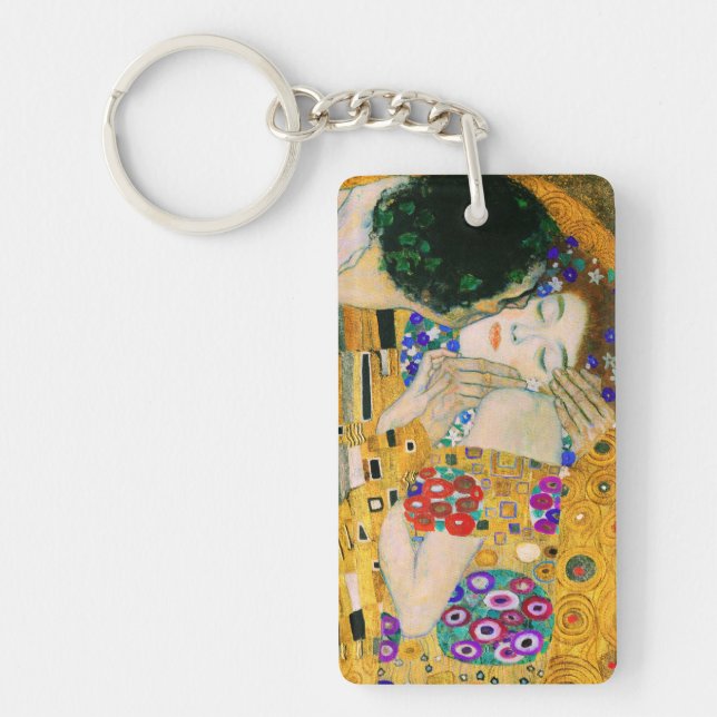 Kissen av Gustav Klimt Nyckelring (Framsidan)