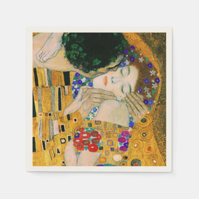 Kissen av Gustav Klimt Pappersservett (Framsidan)