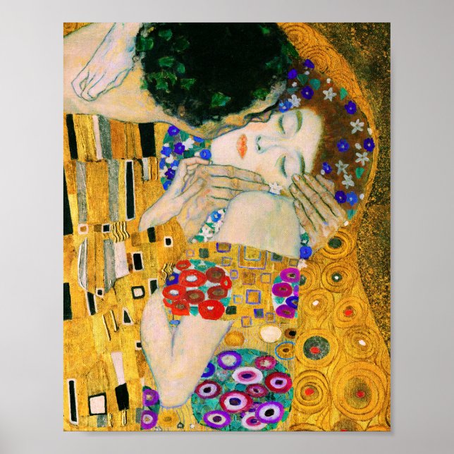 Kissen av Gustav Klimt Poster (Framsidan)