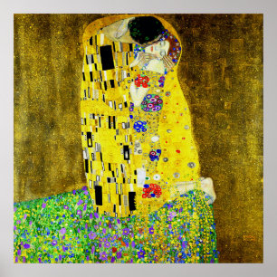 Kissen av Gustav Klimt,symbolmålare,konst Poster