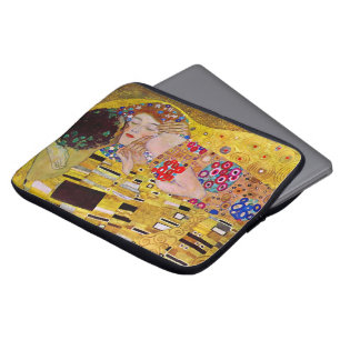 Kissen av Gustav Klimt, Vintage Art nouveau Laptop Sleeve