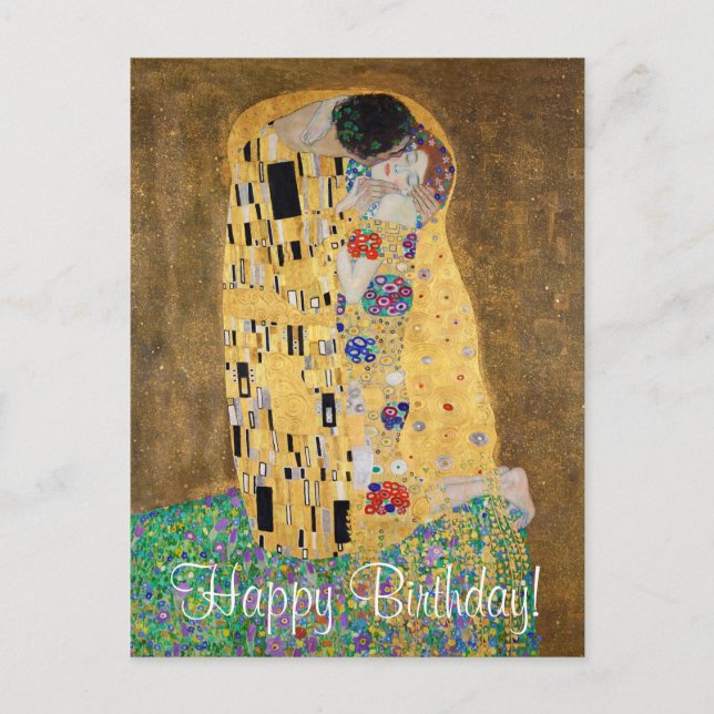Kissen av Gustav Klimt Vykort (Framsida)