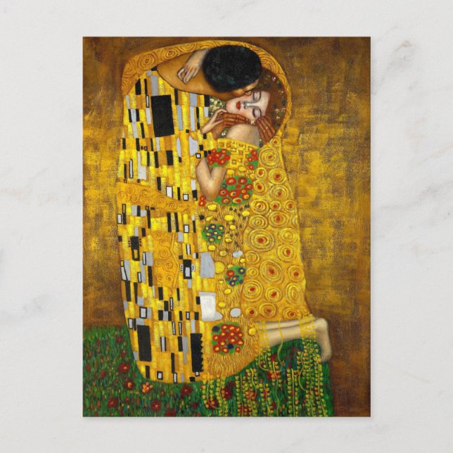 Kissen av Gustav Klimt Vykort (Framsida)
