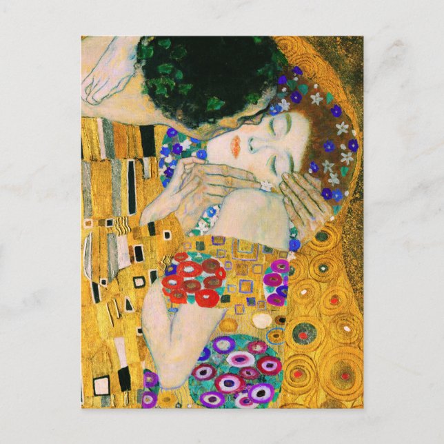 Kissen av Gustav Klimt Vykort (Framsida)