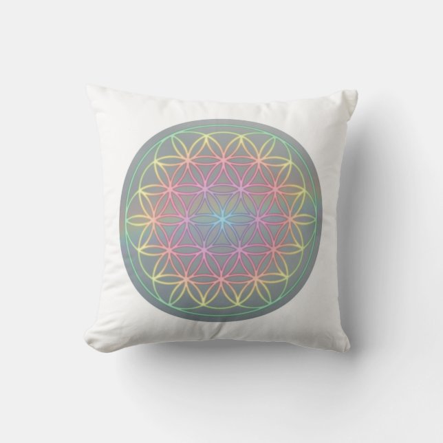 Kissen ~ Healing~Energy "Flower Of Life" Kudde (Framsida)