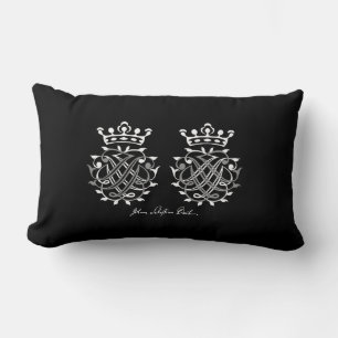 Kissen mit Johann Sebastian Bach Siegel Lumbarkudde