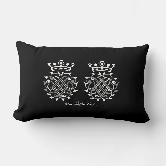 Kissen mit Johann Sebastian Bach Siegel Lumbarkudde (Framsida)