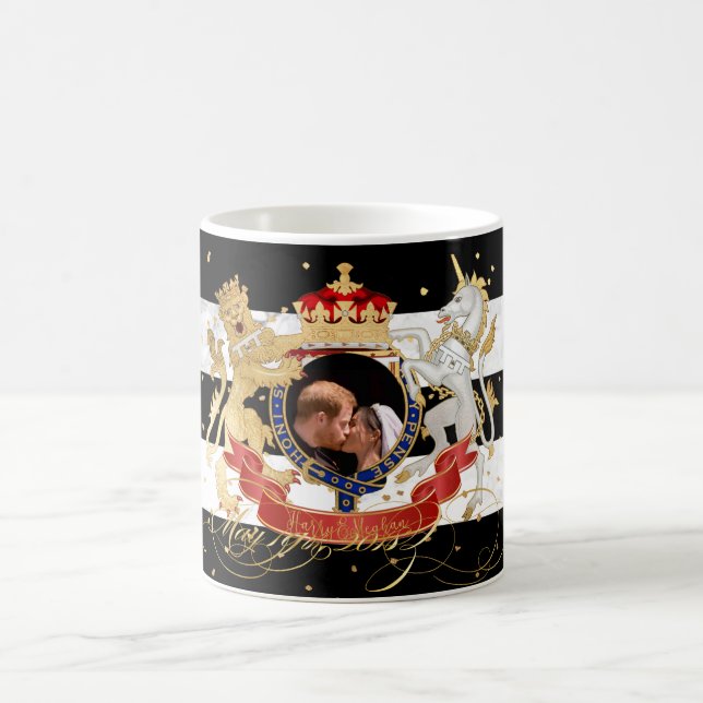 Kissen, Royalet+Couple Harry+Meghan Kaffemugg (Center)
