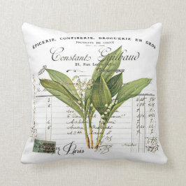 Kissen. Vintage, Retro Design Maiglöckchen Kudde