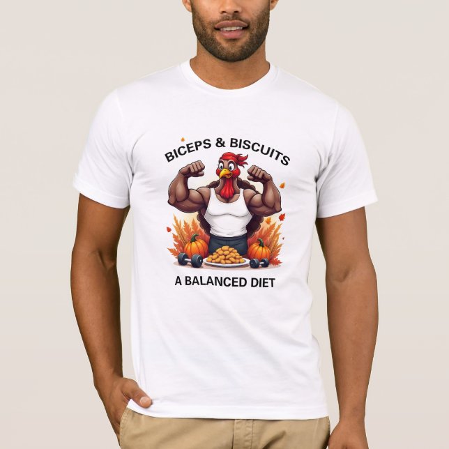 Kisser och biscuber - en balanserad kostanpassad T T Shirt (Framsida)