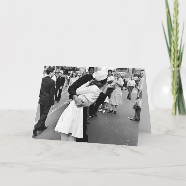 Kissera på VJ-Världskriget Kort (Framsida)