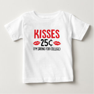 Kisses 25 cCs sparande för College Shirt Tee