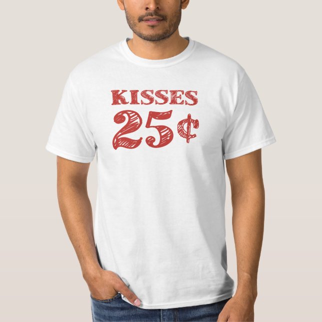 Kisses 25 cent t-shirt (Framsida)