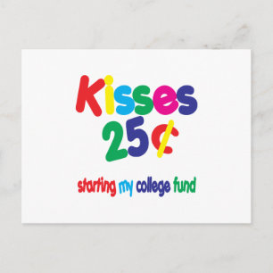 KISSES 25 Cents ... Akademins fond Vykort
