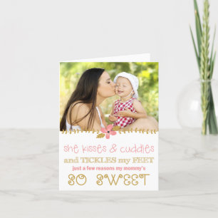 Kisses & Cuddles Mors dag-fotokort Kort