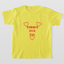 Kisses för 25 cent - Girls grundläggande T-Shirt