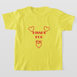Kisses för 25 cent - Girls grundläggande T-Shirt