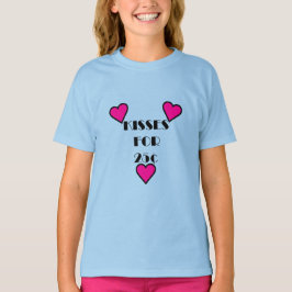 Kisses för 25 cent - Girls grundläggande T-Shirt