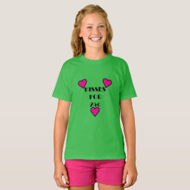 Kisses för 25 cent - Girls grundläggande T-Shirt