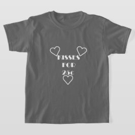 Kisses för 25 cent - Girls grundläggande T-Shirt