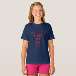 Kisses för 25 cent - Girls grundläggande T-Shirt
