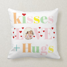 Kisses, kärlek, huggtypografi, foto Valentines day