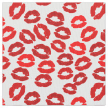 kisses lips lipstick print valentines day pattern
