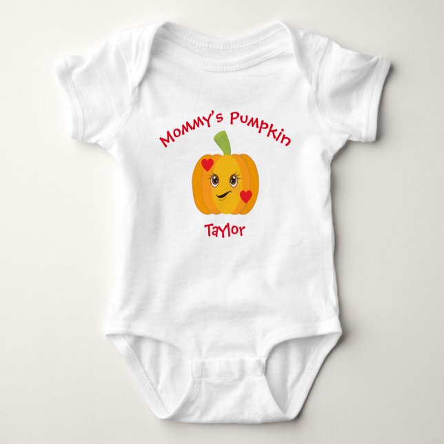 Kisses Mommys Pumpkin T Shirt (Framsida)