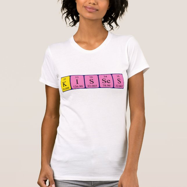 Kisses Periodiska skjorta bord namn T-shirt (Framsida)