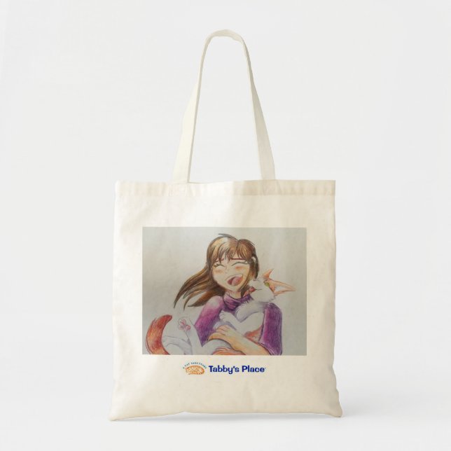 Kisses with Carrot tote Tygkasse (Framsidan)