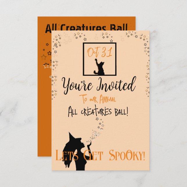 Kisses with Stars Inbjudningar (Fram/baksida)