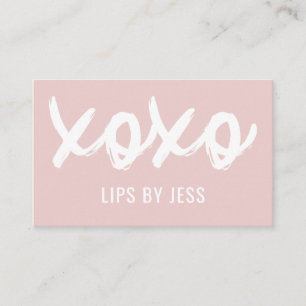 Kisses XOXO Neutralt Tones Lipason Visitkort