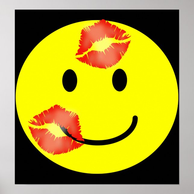 "KISSEY ANSIKTE PRINT POSTER (Framsidan)