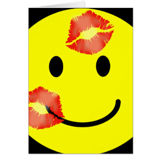 'kisseyANSIKTEKORT Hälsningskort