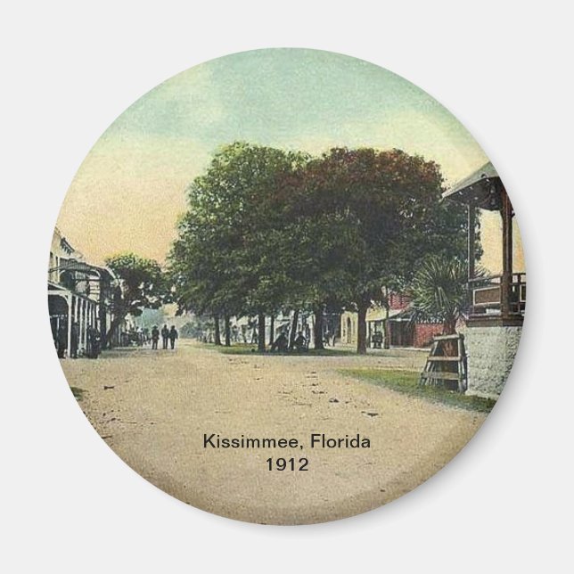 Kissimmee, Florida 1912, kylmagnet Magnet (Framsidan)