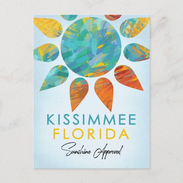 Kissimmee Florida Sunshine Travel Vykort (Framsida)