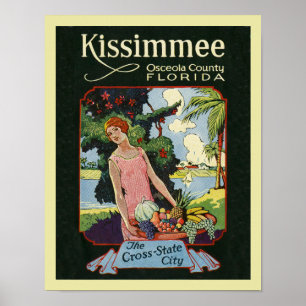 Kissimmee Florida-vintage Poster